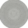 Interieur05 rond buitenkleed grijs Solid - 200 x 200 cm