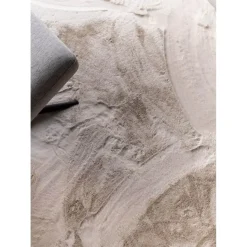 Interieur05 Rond Hoogpolig Vloerkleed Lux Creme - 120 x 120 cm