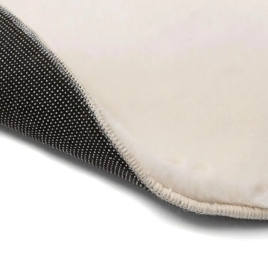 Interieur05 Rond Hoogpolig Vloerkleed Lux Creme - 120 x 120 cm