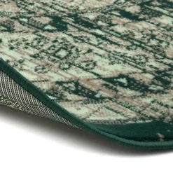 Interieur05 rond vintage vloerkleed Aila groen - 240 x 240 cm