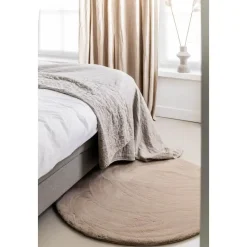 Interieur05 rond vloerkleed Lux beige/taupe - 200 x 200 cm