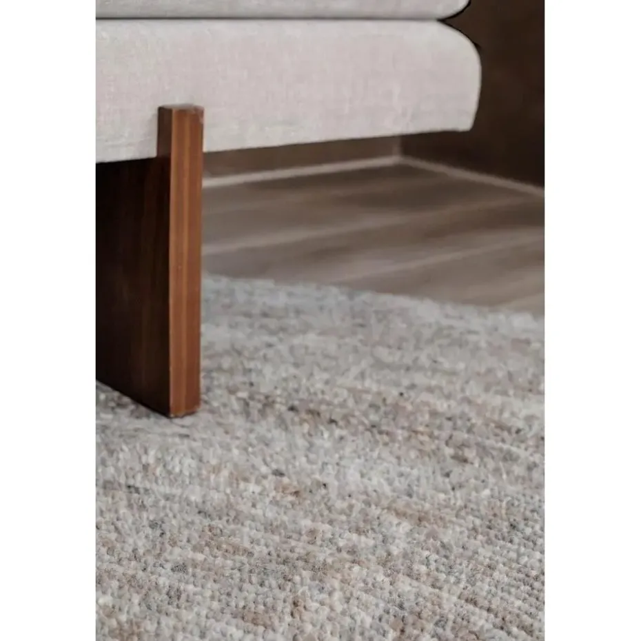 Interieur05 rond vloerkleed Gapo grijs/bruin - 220 x 220 cm