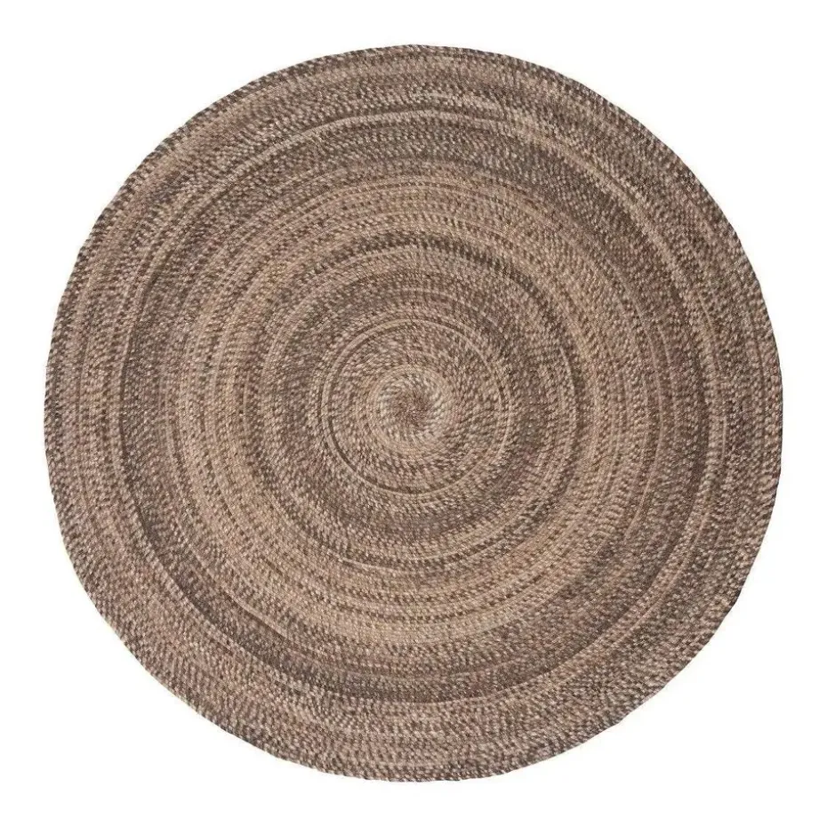 Interieur05 rond vloerkleed Gapo donkerbruin - 150 x 150 cm