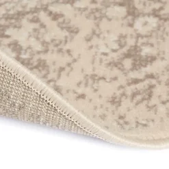 Interieur05 rond vloerkleed Keshan zand/beige - 190 x 190 cm