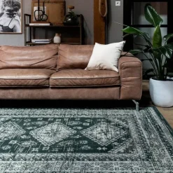 Interieur05 Vintage Vloerkleed Aila Groen - 280 x 190 cm