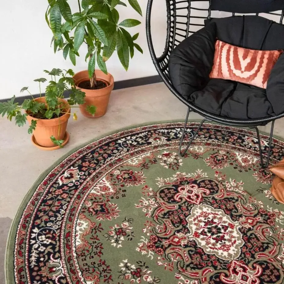 Interieur05 Vloerkleed Nain - Groen - 200 Ø - (L)