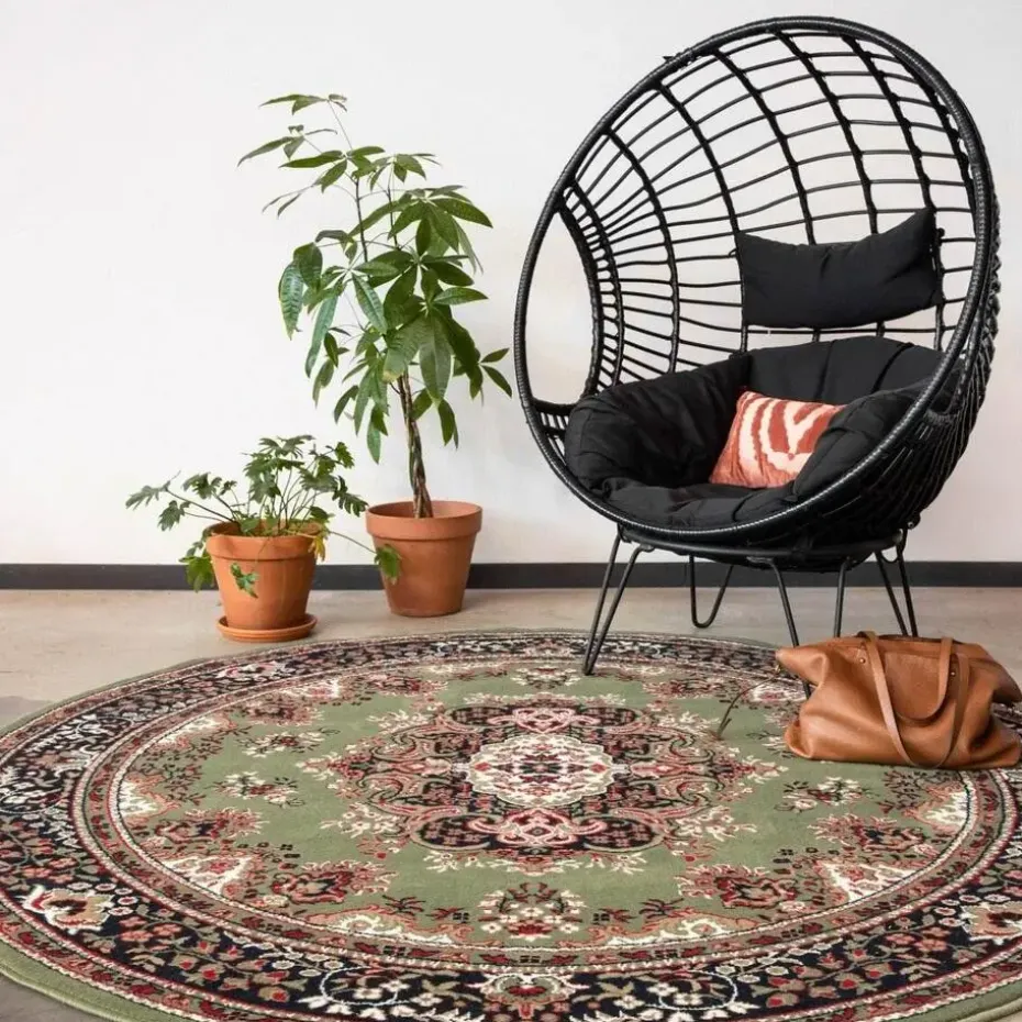 Interieur05 Vloerkleed Nain - Groen - 200 Ø - (L)