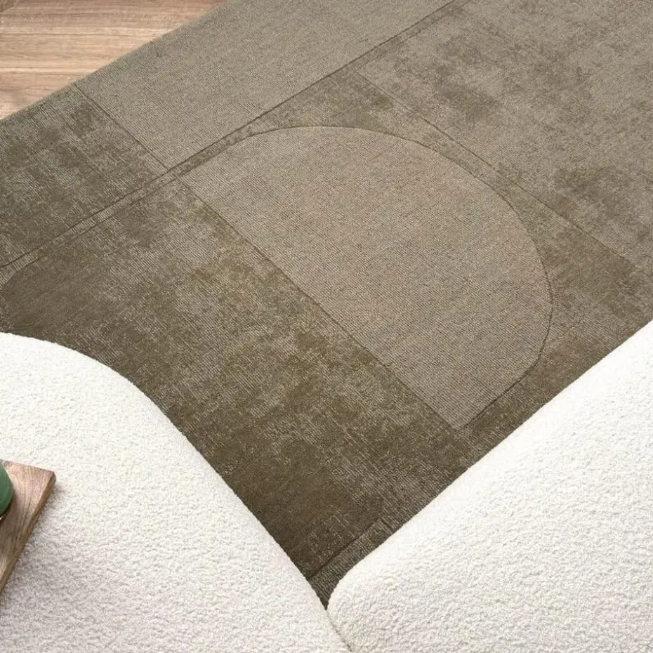 Interieur05 wollen vloerkleed groen Twig - 230 x 160 cm