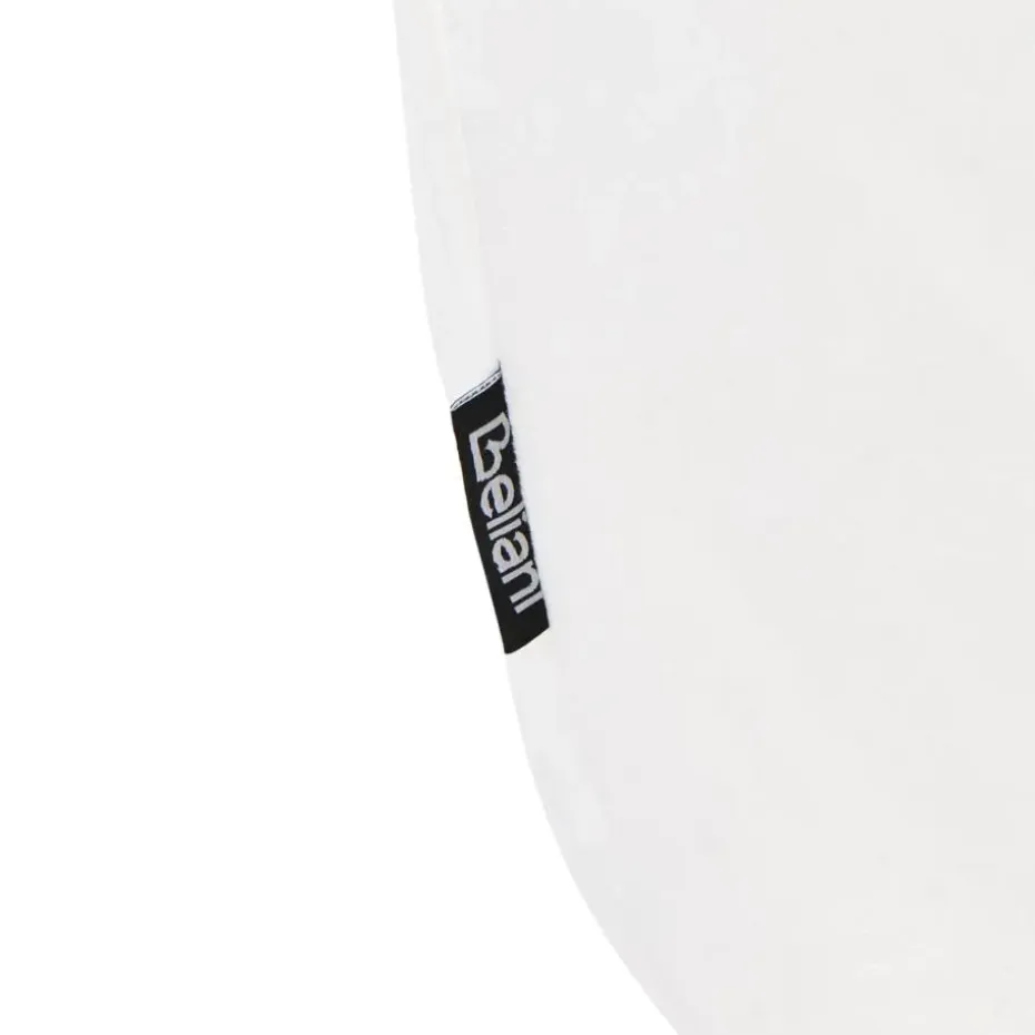 IRVING - Poef - Wit - 43 cm - Fluweel