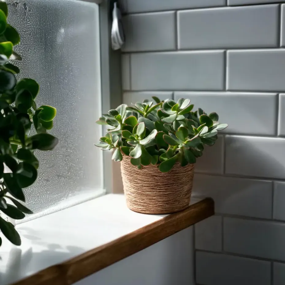 Jadeplant - Crassula arborescens 'Curly' - Hoogte 15-25 cm - Pot 12 c