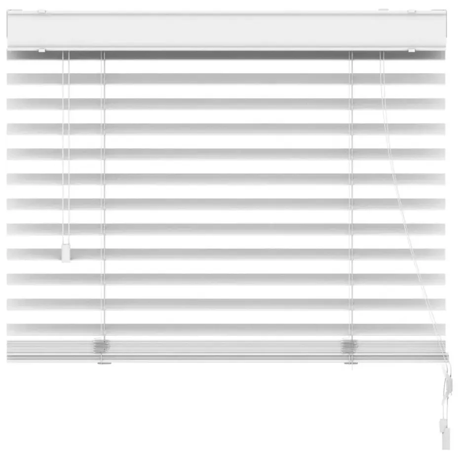 Jaloezie houtlook 50 mm - wit - 80x130 cm