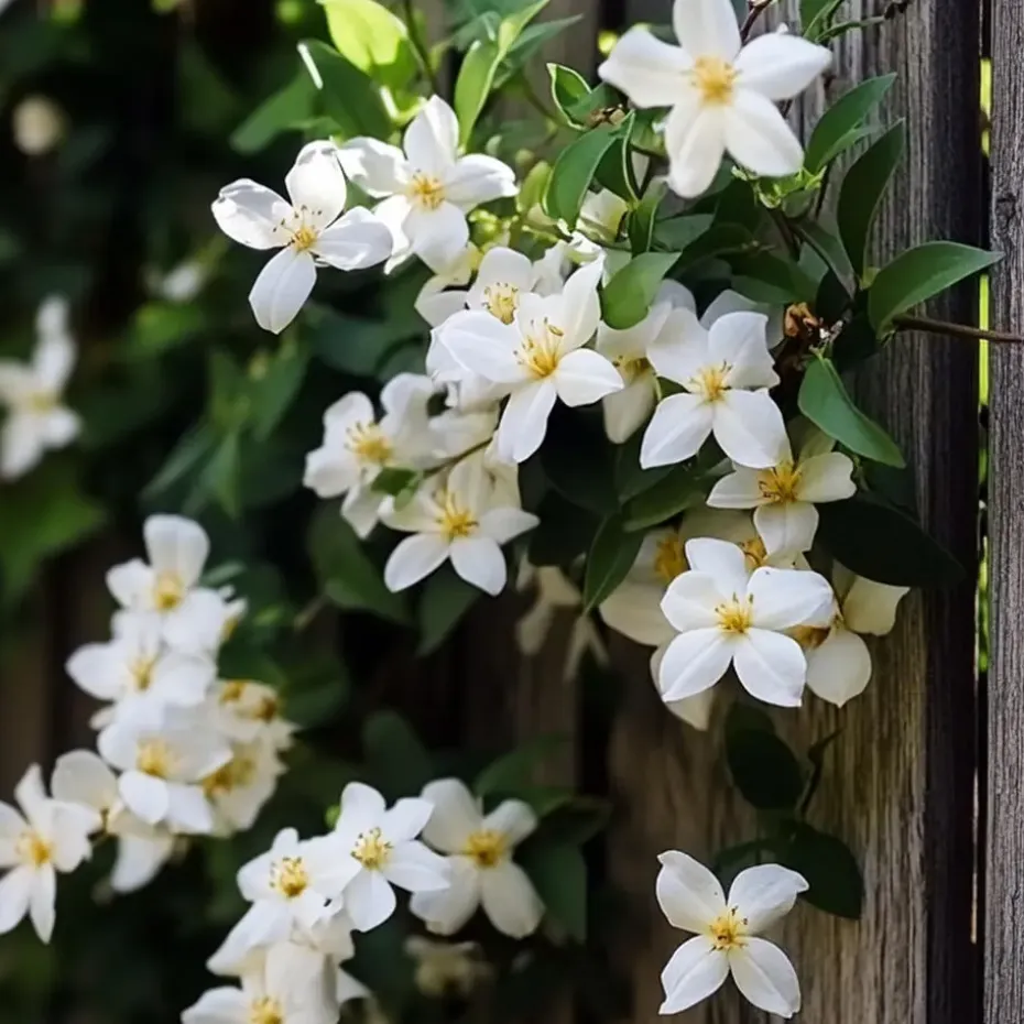 Jasmijn - Set van 6 - Jasminum 'Officinale' - Hoogte 25-40cm - ⌀9cm