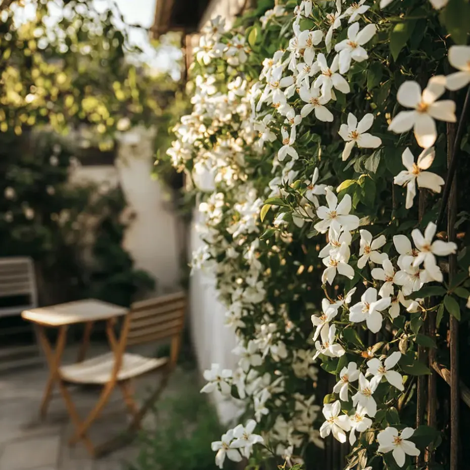 Jasmijn - Set van 6 - Jasminum 'Officinale' - Hoogte 25-40cm - ⌀9cm