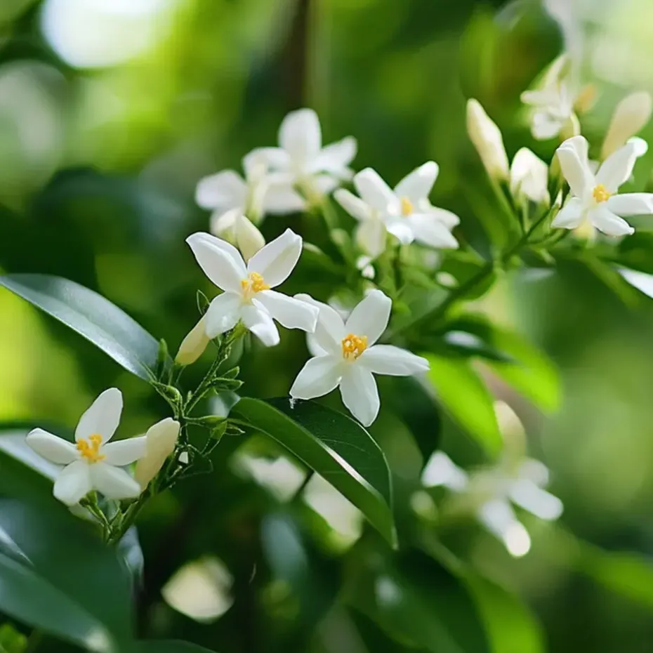 Jasmijn - Set van 6 - Jasminum 'Officinale' - Hoogte 25-40cm - ⌀9cm