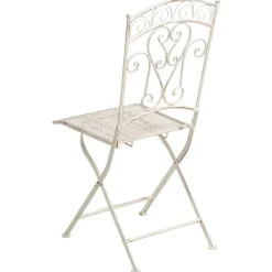 JUINA - Set van 2 tuinstoelen - Lichtbeige - IJzer