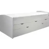 Kajuitbed Nasri 90x200 met bedlade - wit