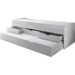 Kajuitbed Nasri 90x200 met bedlade - wit