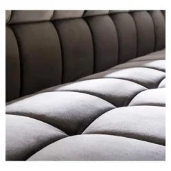 Kalfort Eetkamerbank Kelly velvet antraciet 190x59x84cm