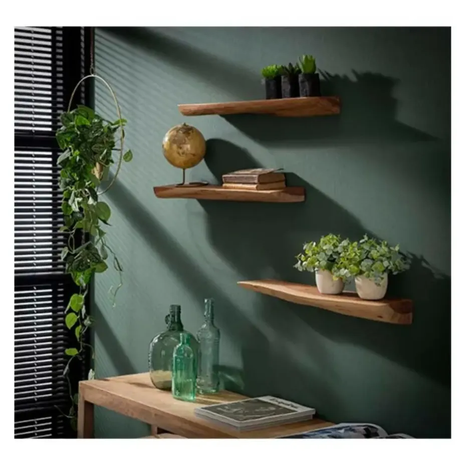 Kalfort Wandplank Davis set van 3 planken - 13x60x4 cm