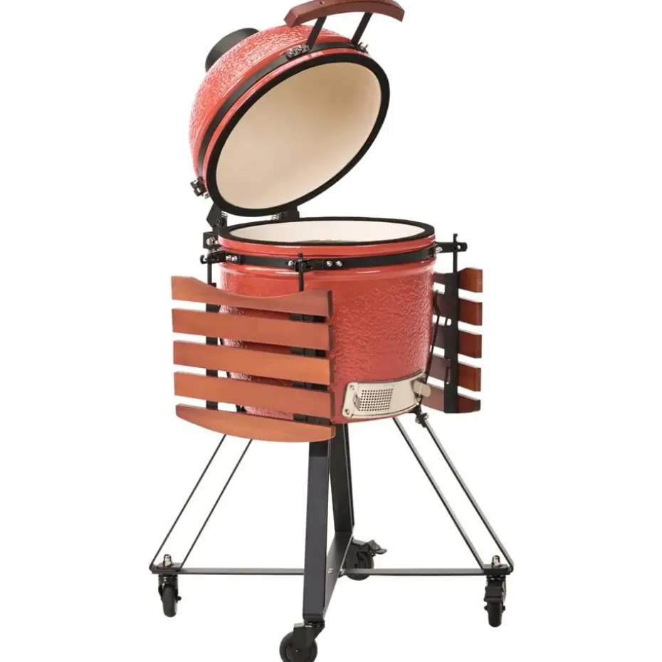 KAMADO - Houtskoolgrill - Rood - Keramiek