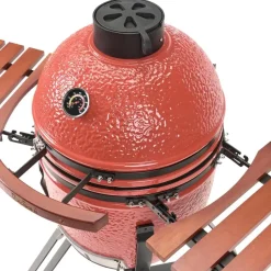 KAMADO - Houtskoolgrill - Rood - Keramiek