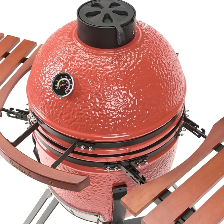 KAMADO - Houtskoolgrill - Rood - Keramiek