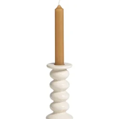 Kandelaar Bobble - off-white -13xØ6,2 cm