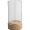 Kandelaar Nora beige keramiek 35xØ19 cm