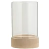 Kandelaar Nora beige keramiek 25,5x16 cm
