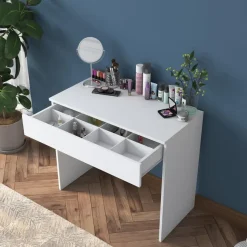 Kaptafel Wit Hout - 90x45x76,8cm - Bengisu