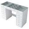 Kaptafel Wit/Glas - 120x44,5x79,8cm - Beyas