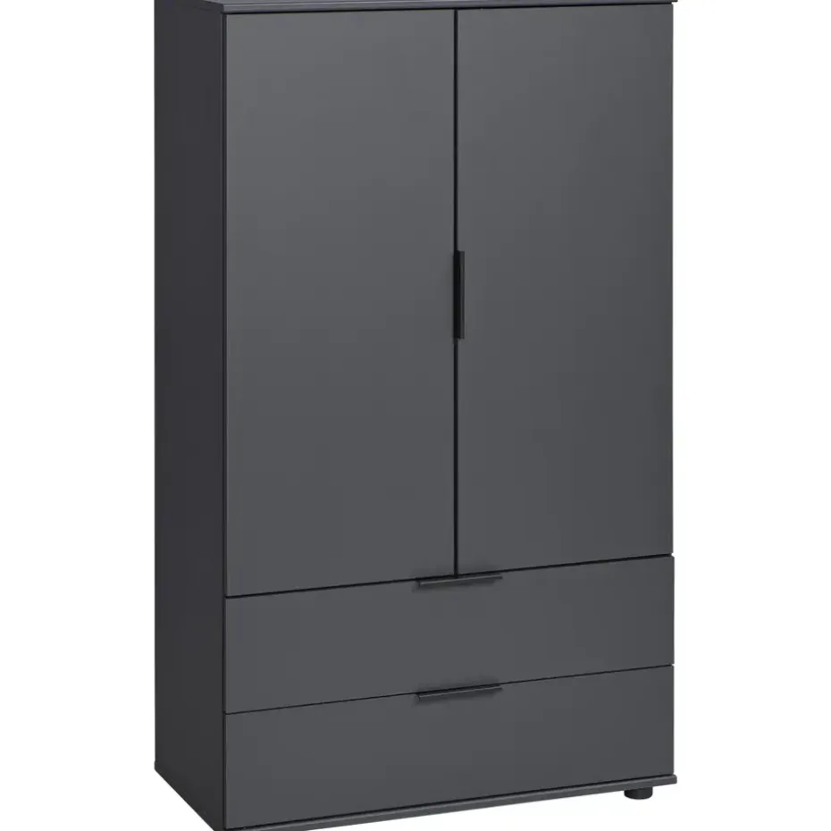 Kast Lucca 2-deurs - grafietkleur - 140x81x40 cm
