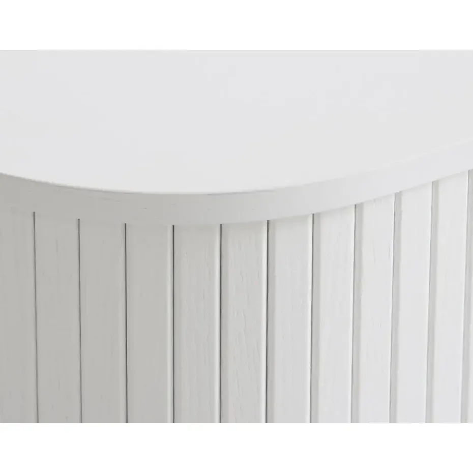 Kast Metaal Eikenhout Wit - 100x40x118cm - Nola