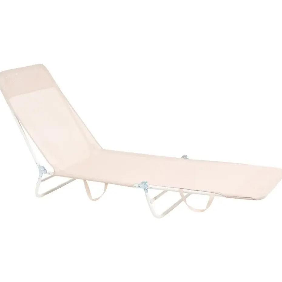 KASTORIA - Ligstoel - Beige - Mesh