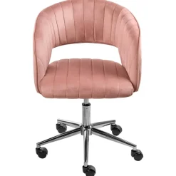 KATONAH - Bureaustoel - Roze - Fluweel