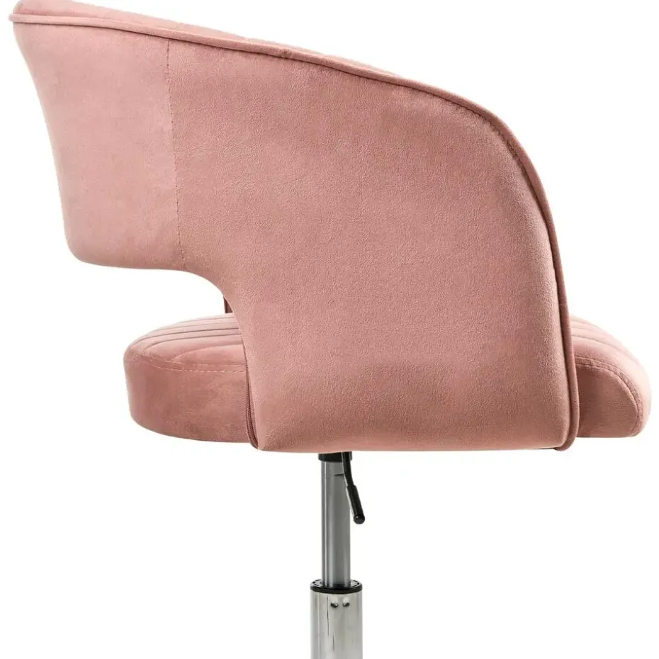 KATONAH - Bureaustoel - Roze - Fluweel
