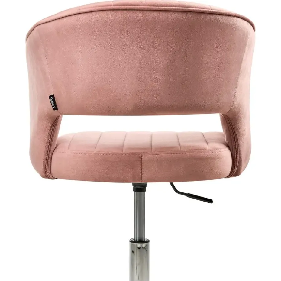 KATONAH - Bureaustoel - Roze - Fluweel