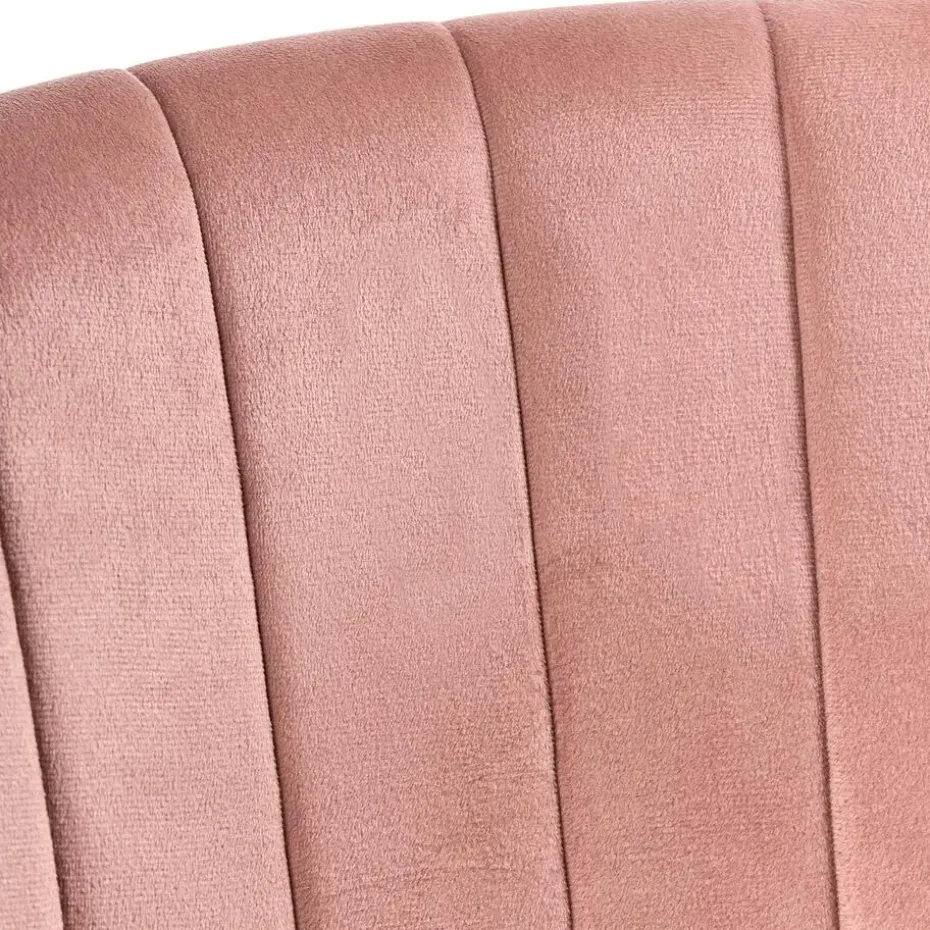 KATONAH - Bureaustoel - Roze - Fluweel