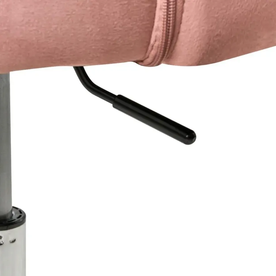 KATONAH - Bureaustoel - Roze - Fluweel