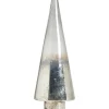 Kerstboom glas zilverkleur 32xØ11 cm