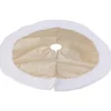 Kerstboomrok - champagne goud - metallic - D90 cm - polyester
