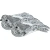 Kerstboomversiering Vogel - 2x stuks - 10 cm - Zilver glitter