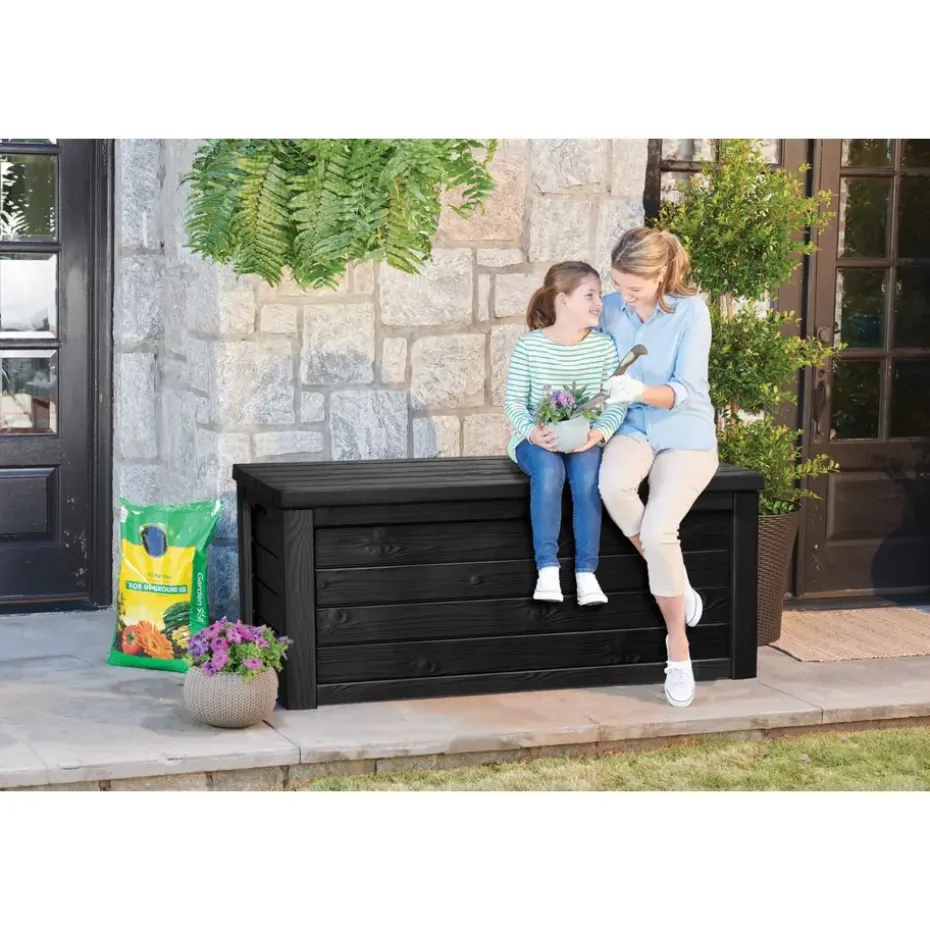 Keter Eastwood Opbergbox - 570L - 72,4x155x64,4cm - Antraciet