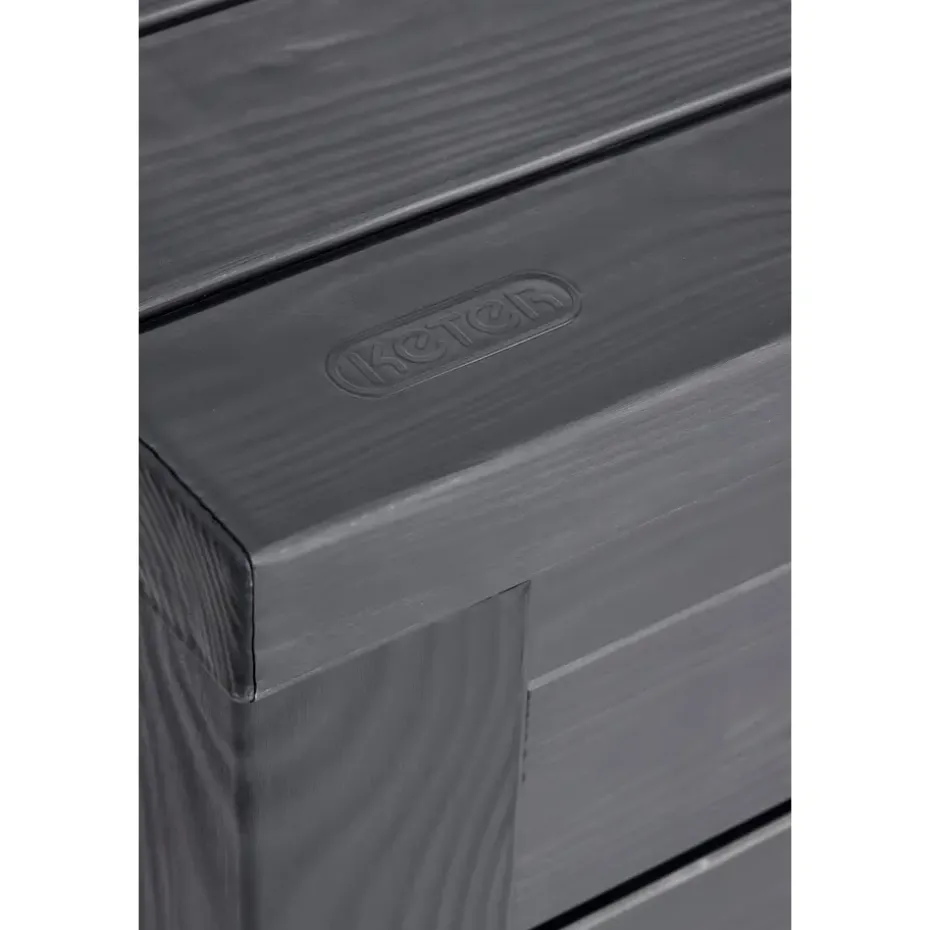 Keter Eastwood Opbergbox - 570L - 72,4x155x64,4cm - Antraciet