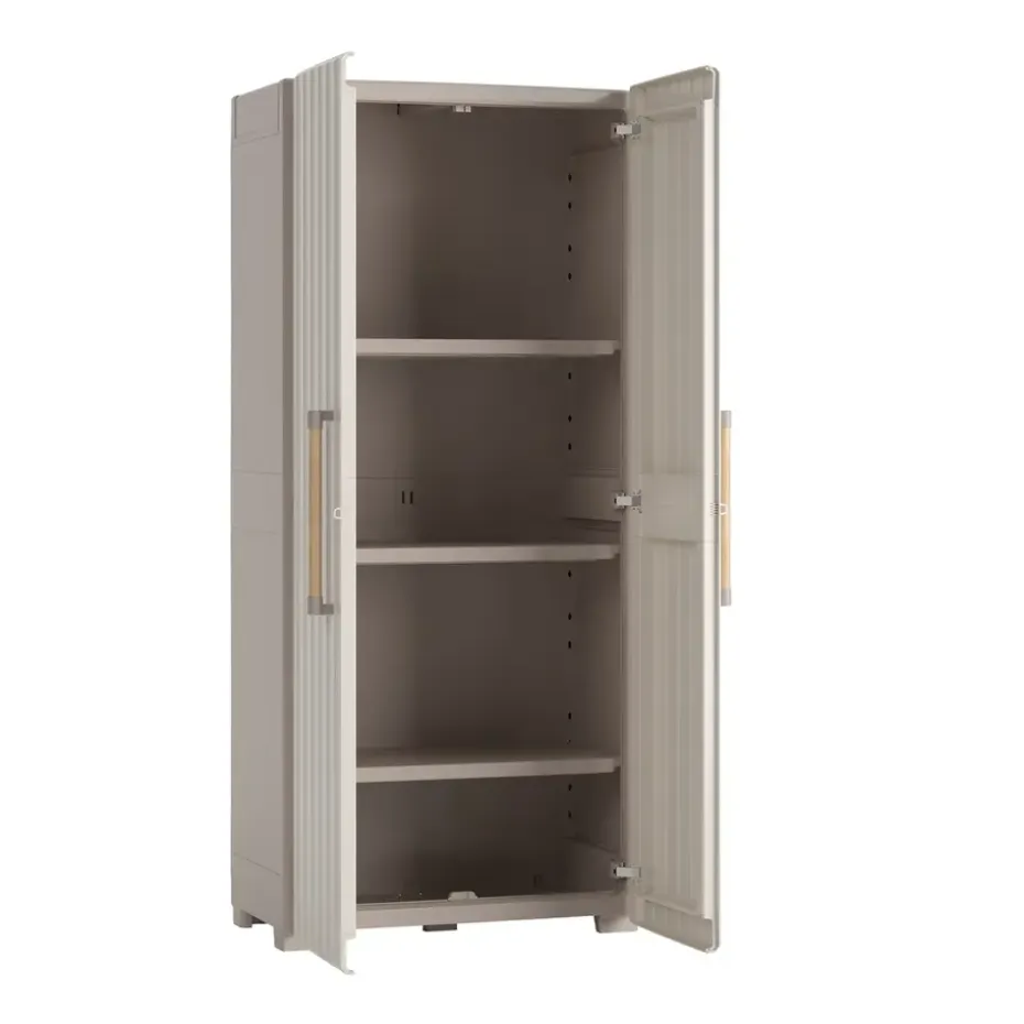 Keter Groove Hoge Kast - 80x45x180 cm - Beige