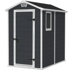 Keter Manor 46 Tuinhuis - 130x192x198 cm - Antraciet