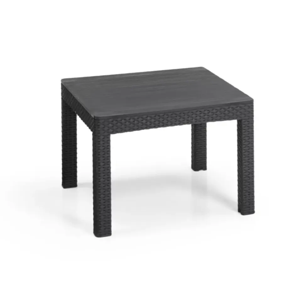 Keter Marie Essential Loungeset + Orlando tafel - 4 personen - Antraciet