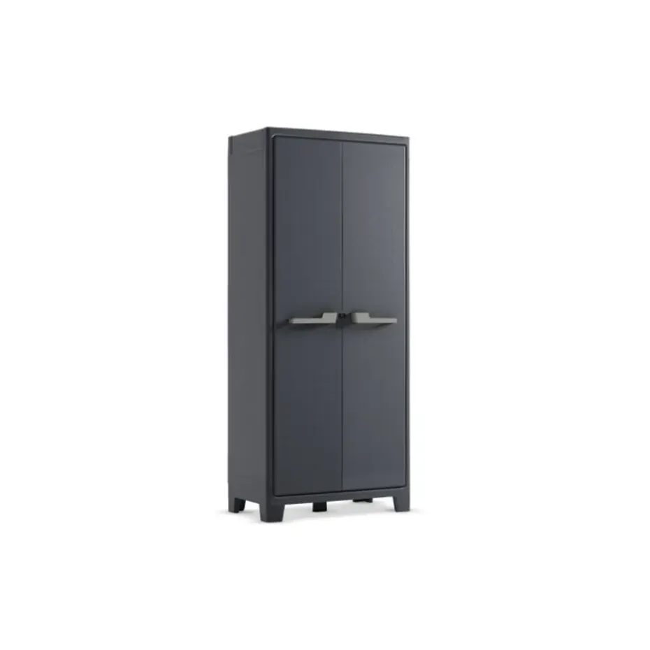 Keter Moby hoge kast - 4 planken - 80x44x182 cm - Antraciet