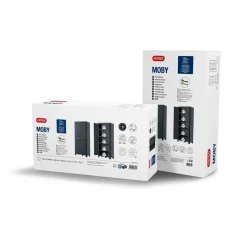 Keter Moby hoge kast - 4 planken - 80x44x182 cm - Antraciet