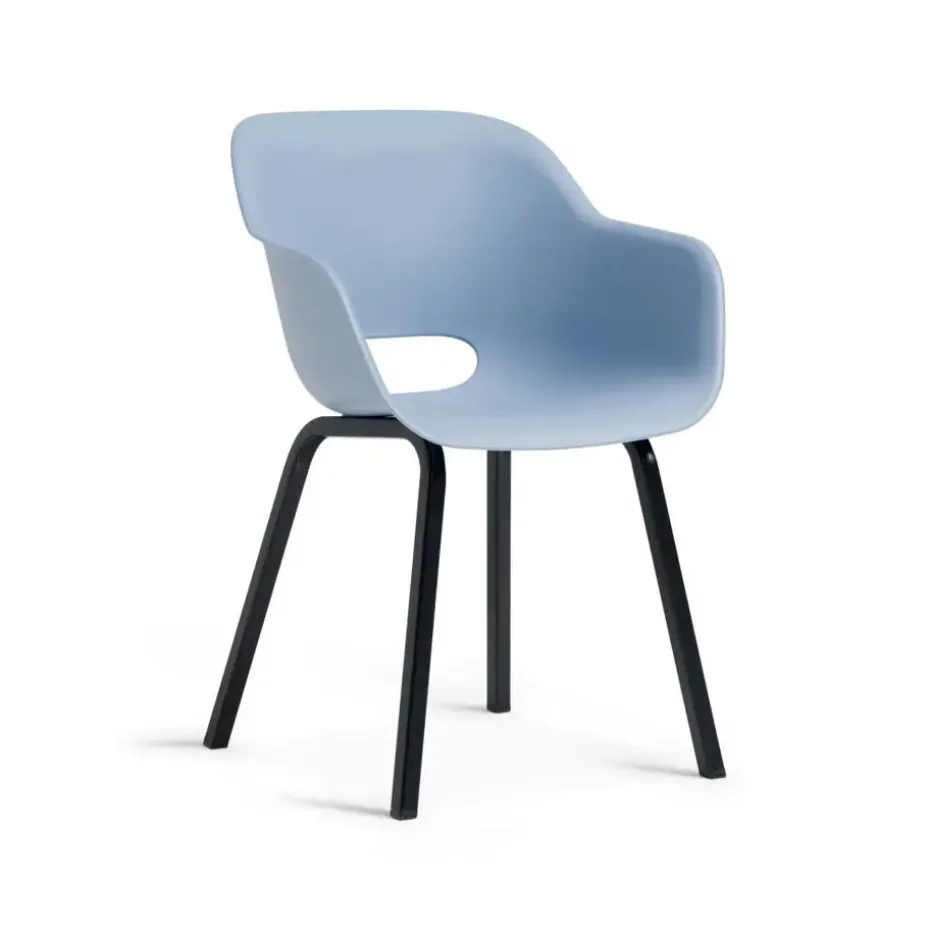 Keter Noa Tuinstoel - 2 stuks - 55x56.5x80cm - metalen onderstel - Blauw